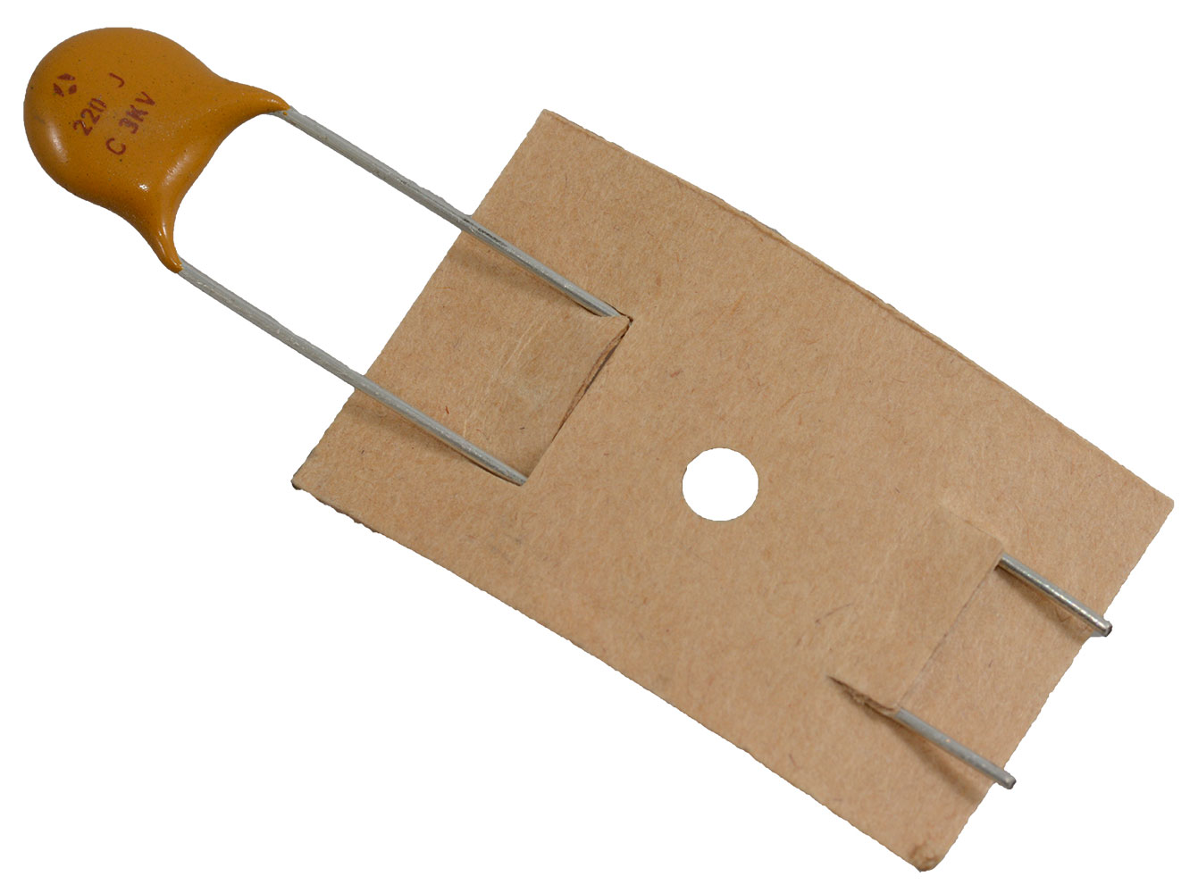 Ceramic Disc Capacitor 22pF 3000 VDC 5% 8mm Body Diameter