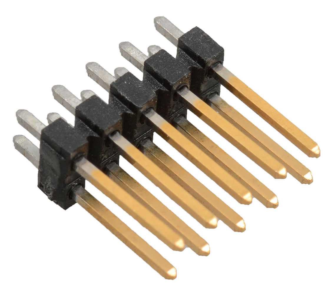 Breakaway Header Dual Row Vertical 10 Position 2.54mm Pitch