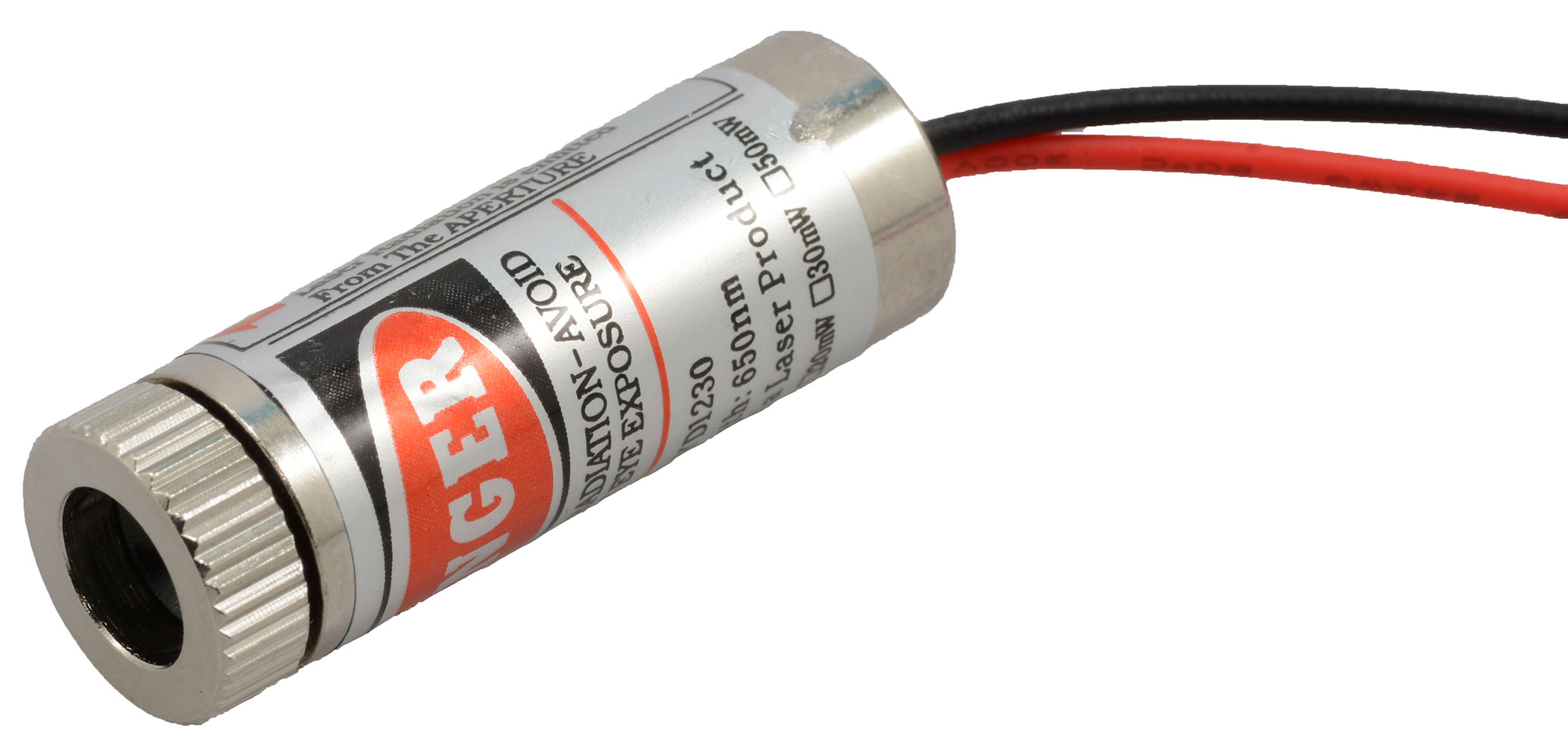 Red Optical Beam Dot Module 650nm 5mW 3-6VDC Focusable Lens Class IIIa