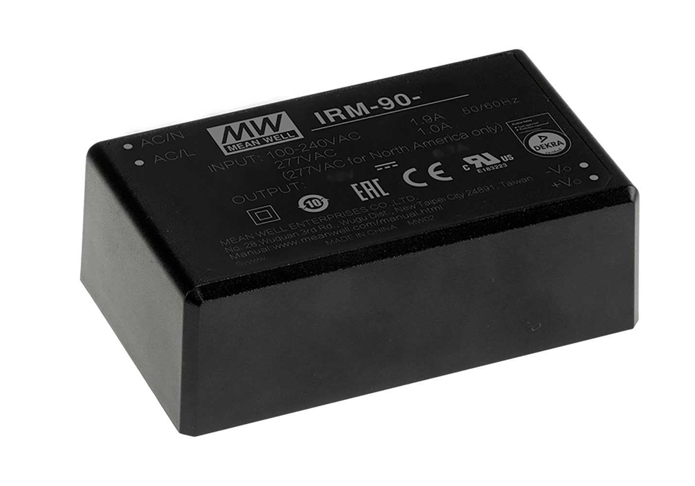 Compact Green Power Module Encapsulated 24V 3.75A 90W PCB Chassis Mount