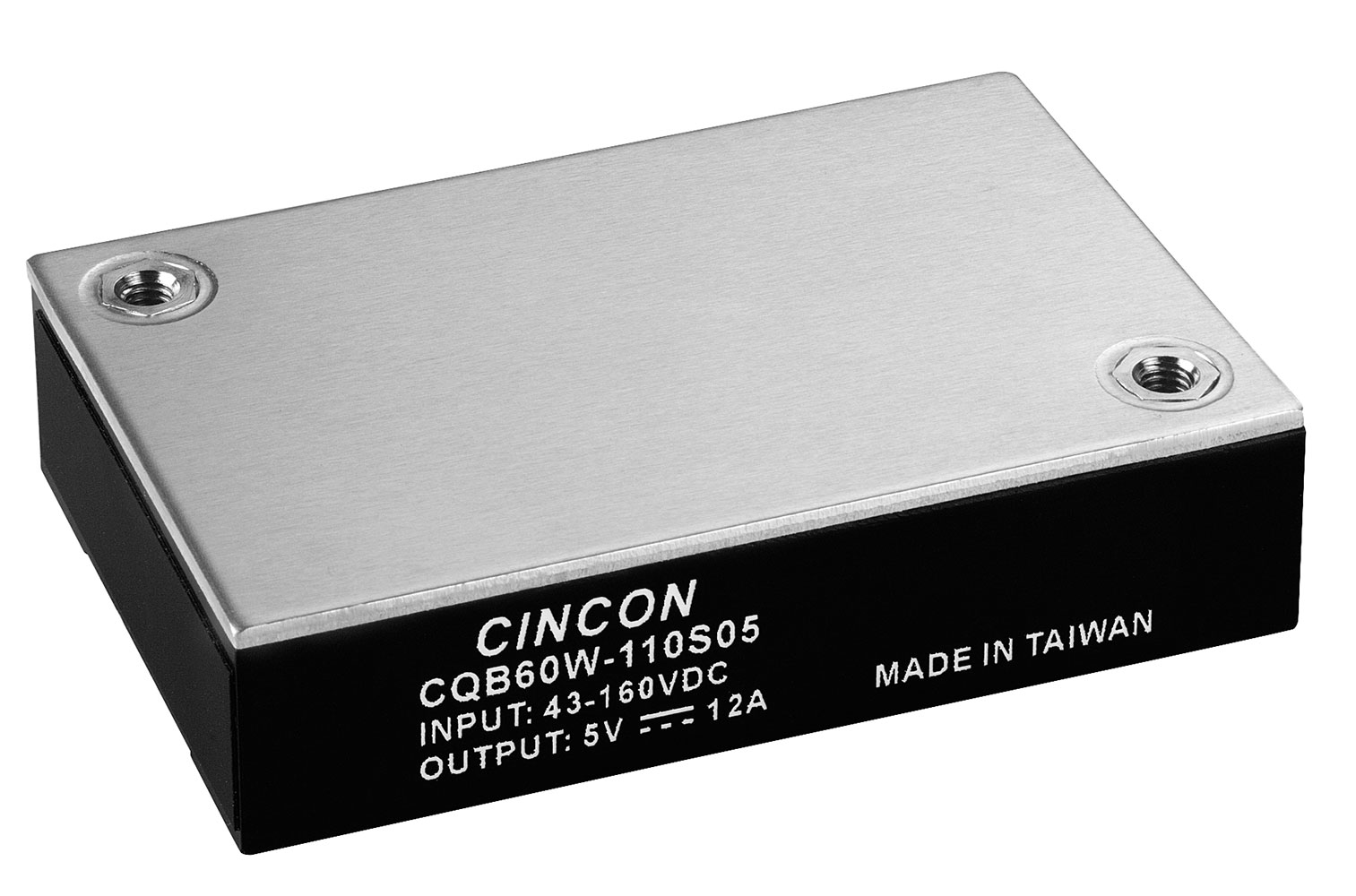 DC-DC Converter Isolated 5VDC 12A 4:1 Input 43-160VDCin Quarter-Brick Board Mount