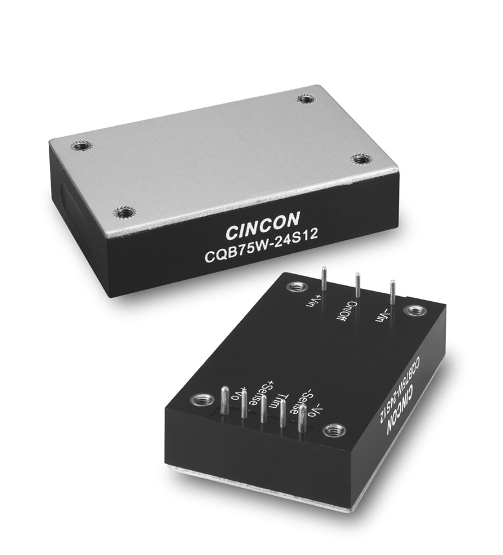 DC-DC Converter Isolated 24VDC 3.12A (3120mA) 4:1 Input 9-36VDCin Quarter-Brick Board Mount