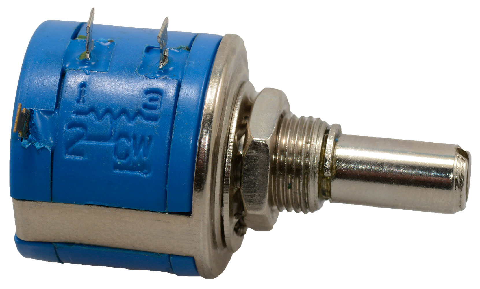 Precision Potentiometer 100K Ohm 2W Linear Wirewound 10-Turn Panel Mount Solder Lug