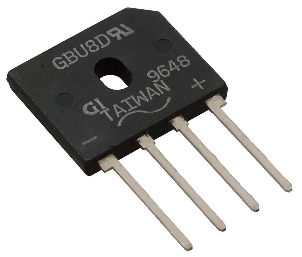 Bridge Rectifier Single Phase Standard 200V Through Hole GBU