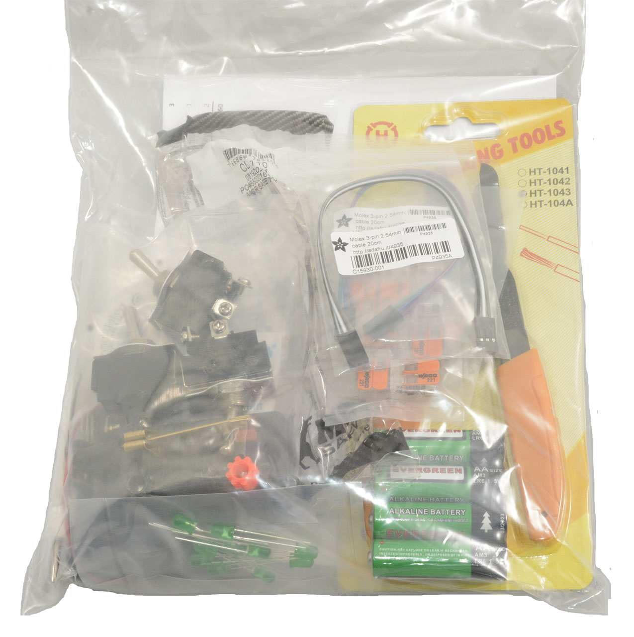 KIT,YOUNG LEARNERS,ELECTRONIC EXPERIMENTS,PARTS FOR BOOK