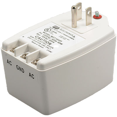 18VAC 2.77A (2770mA) 50VA Wall Transformer Screw Terminal 3-Prong White PTC Fuse