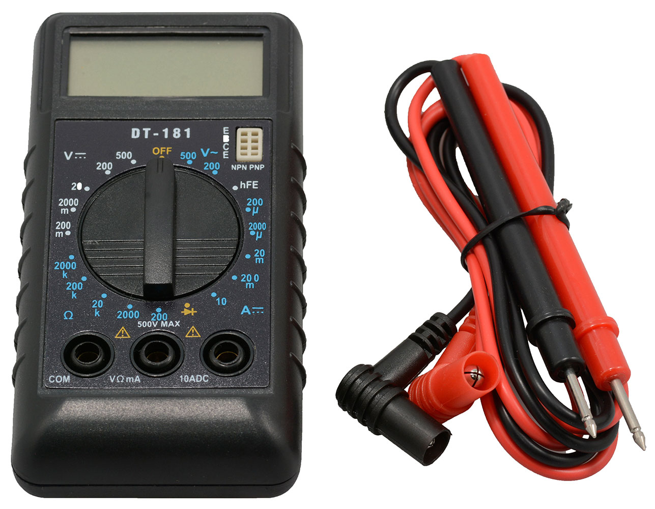 Mini Pocket Digital Multimeter AC DC Voltage DC Current Resistance Diode Transistor Test