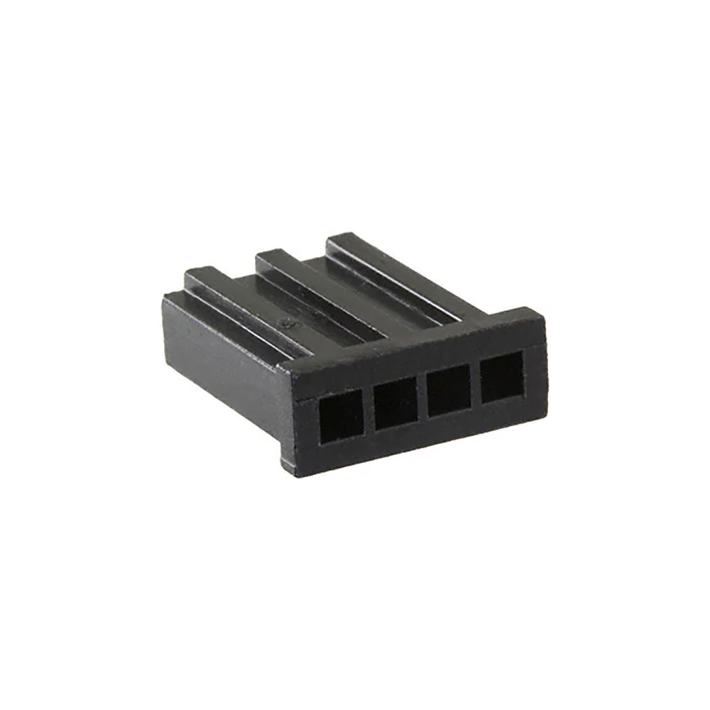4 Position Receptacle Housing 2.54mm Cable Mount