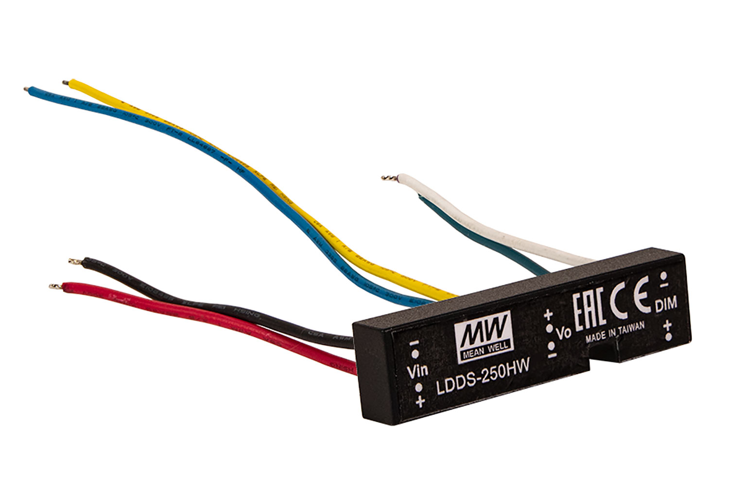 DC-DC Constant Current Step-Down LED Driver 250mA 2-45VDC Output 12-56VDCin Wires Remote ON/OFF