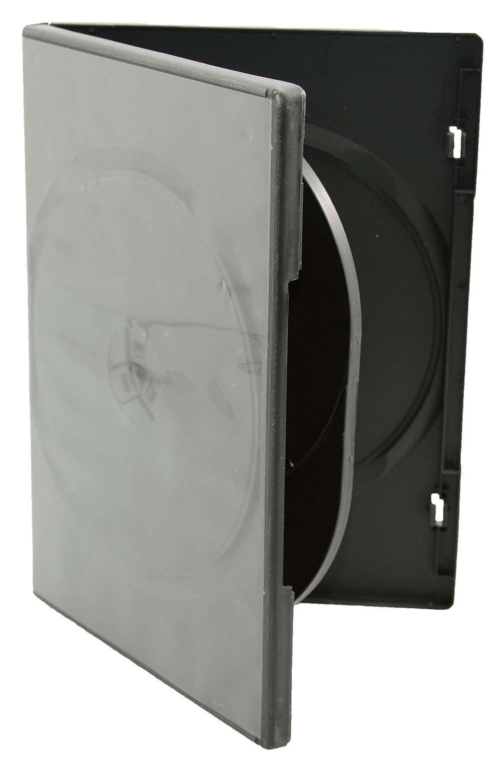 Quad Disc CD/DVD/Blu-Ray Disc Case Black with Sleeve Jacket