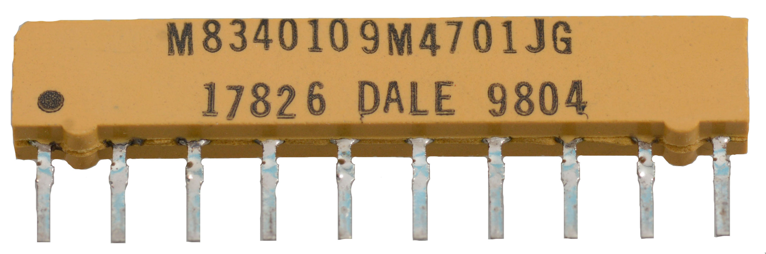 Isolated Resistor Network Array 470 Ohm 5% 125mW per Element 5 Resistor SIP-10