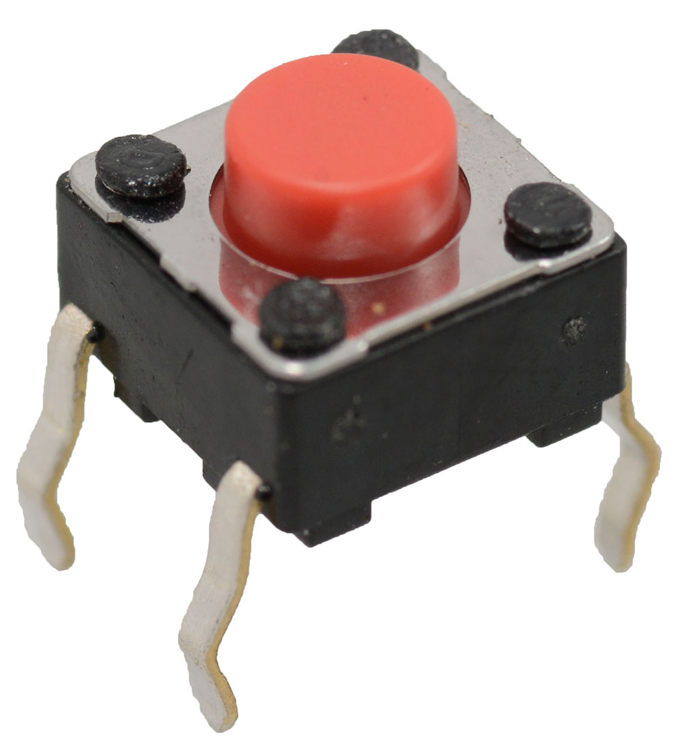 Tactile Switch SPST-NO Top Actuated Through Hole 12VDC 50mA