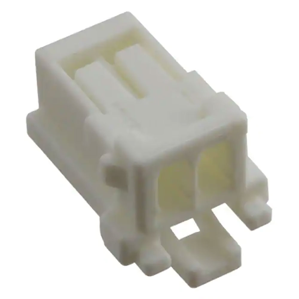 2 Position Rectangular Connector Housing Receptacle White 0.079" (2mm)