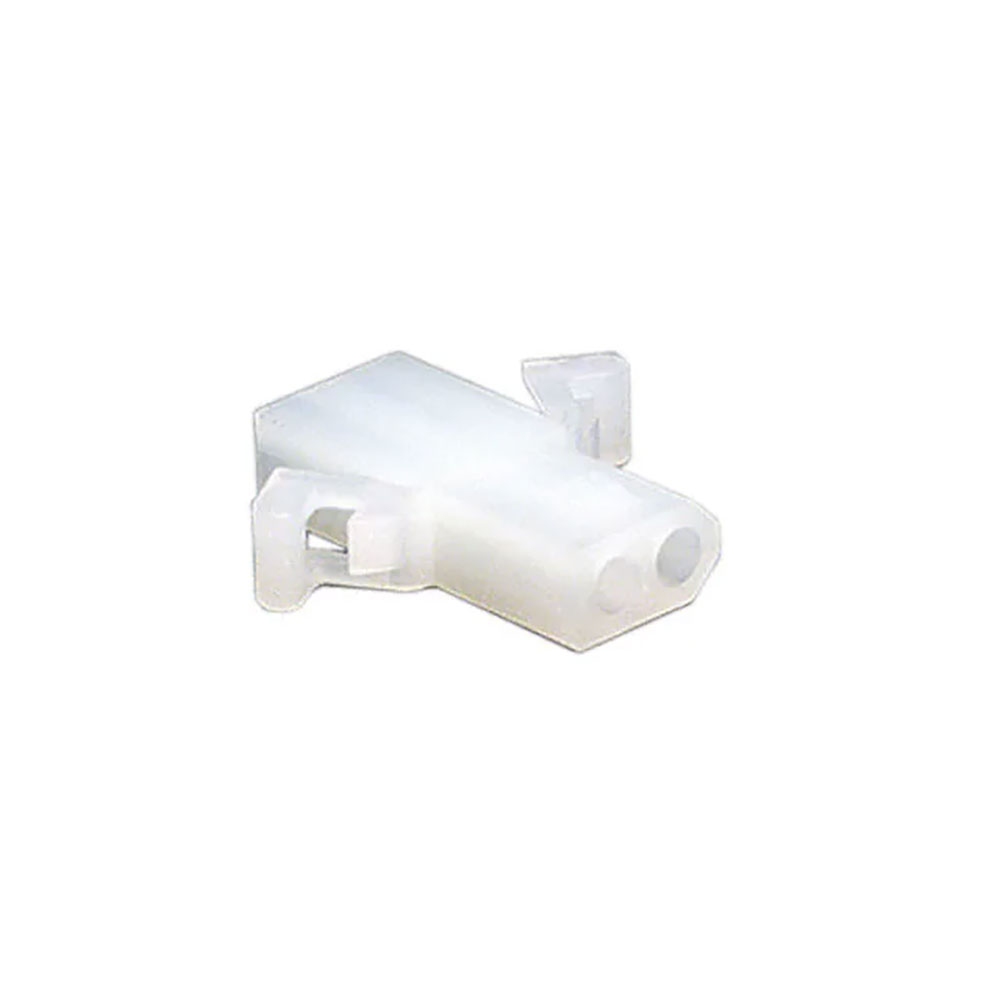 2-Position Receptacle Housing for Male or Female Contacts Natural Free Hanging