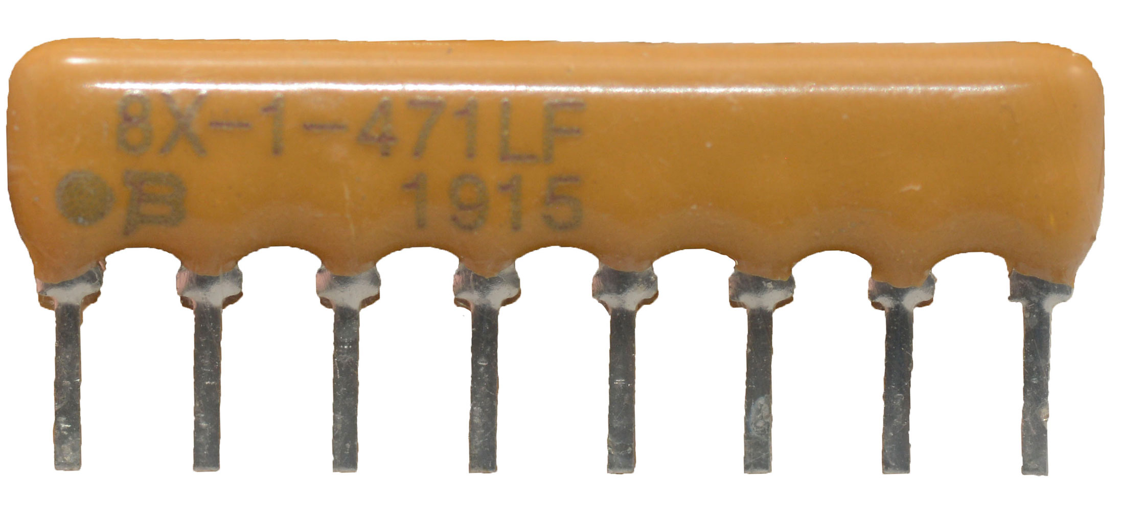 7 Resistor Network Array Bussed 470 Ohm 200mW per Element SIP-8