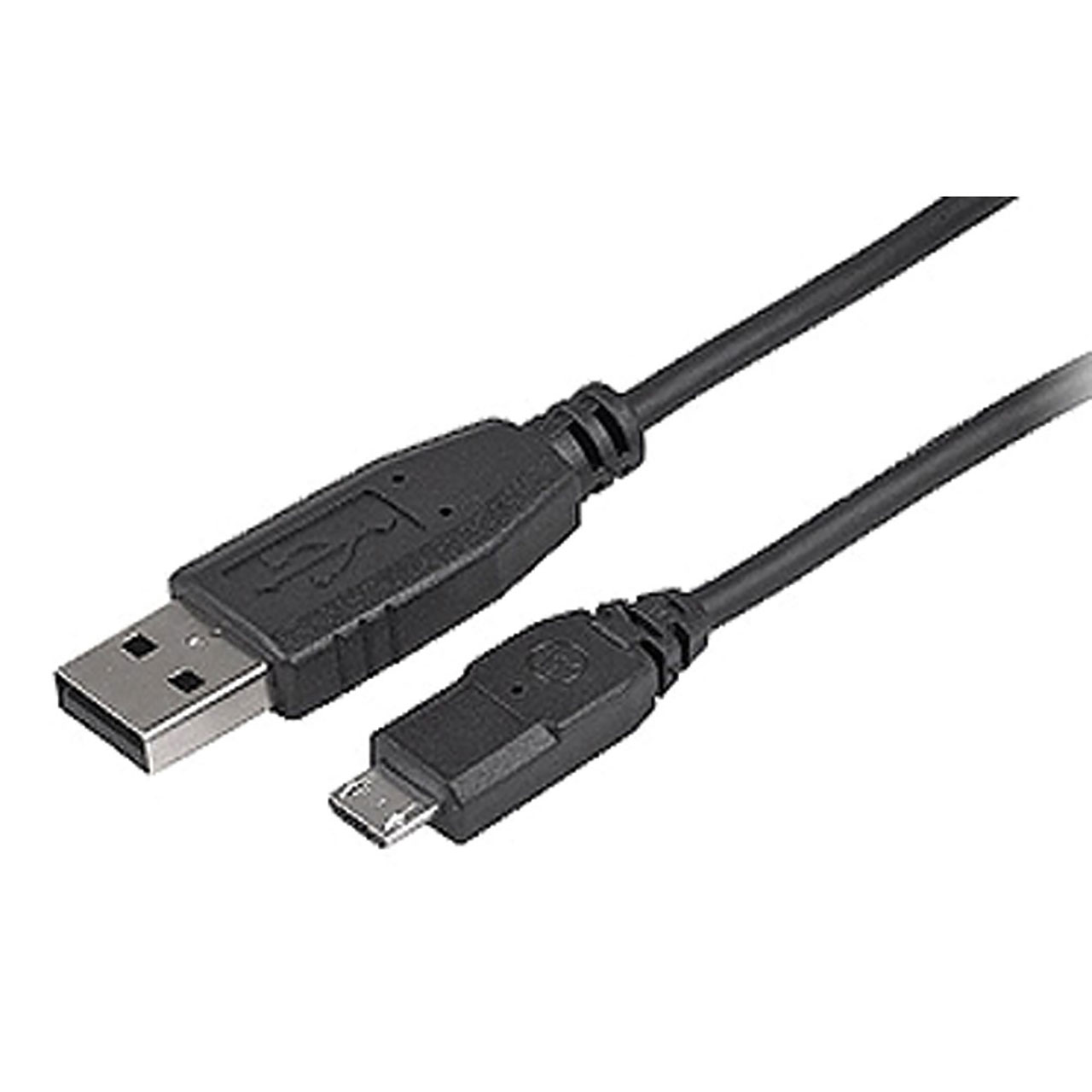 USB Micro-B 2.0 Data Sync & Power Charge Cable 3 Feet Black