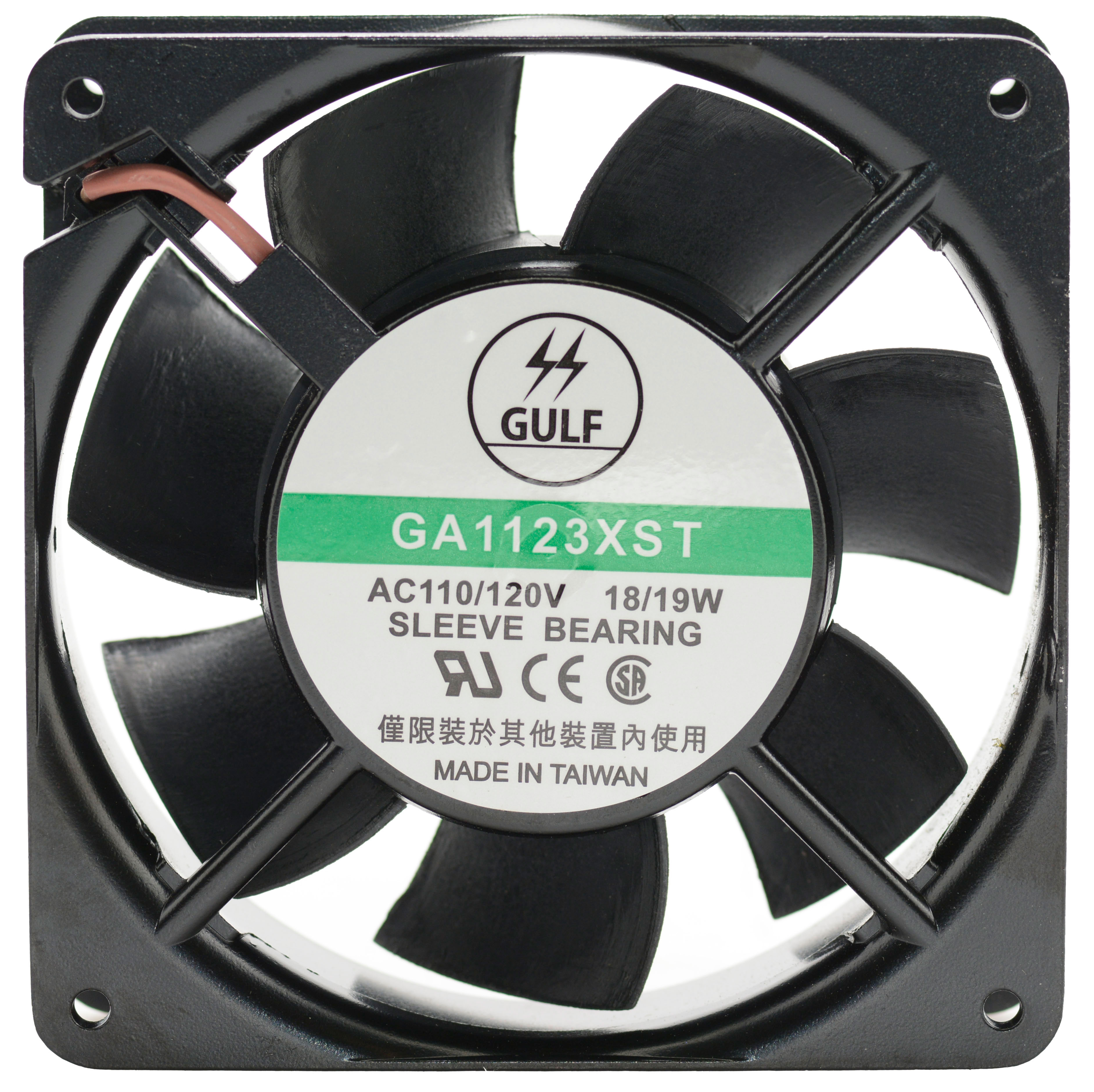 120x120x38mm Tubeaxial Fan 115 VAC Sleeve Bearing Terminals 120 CFM