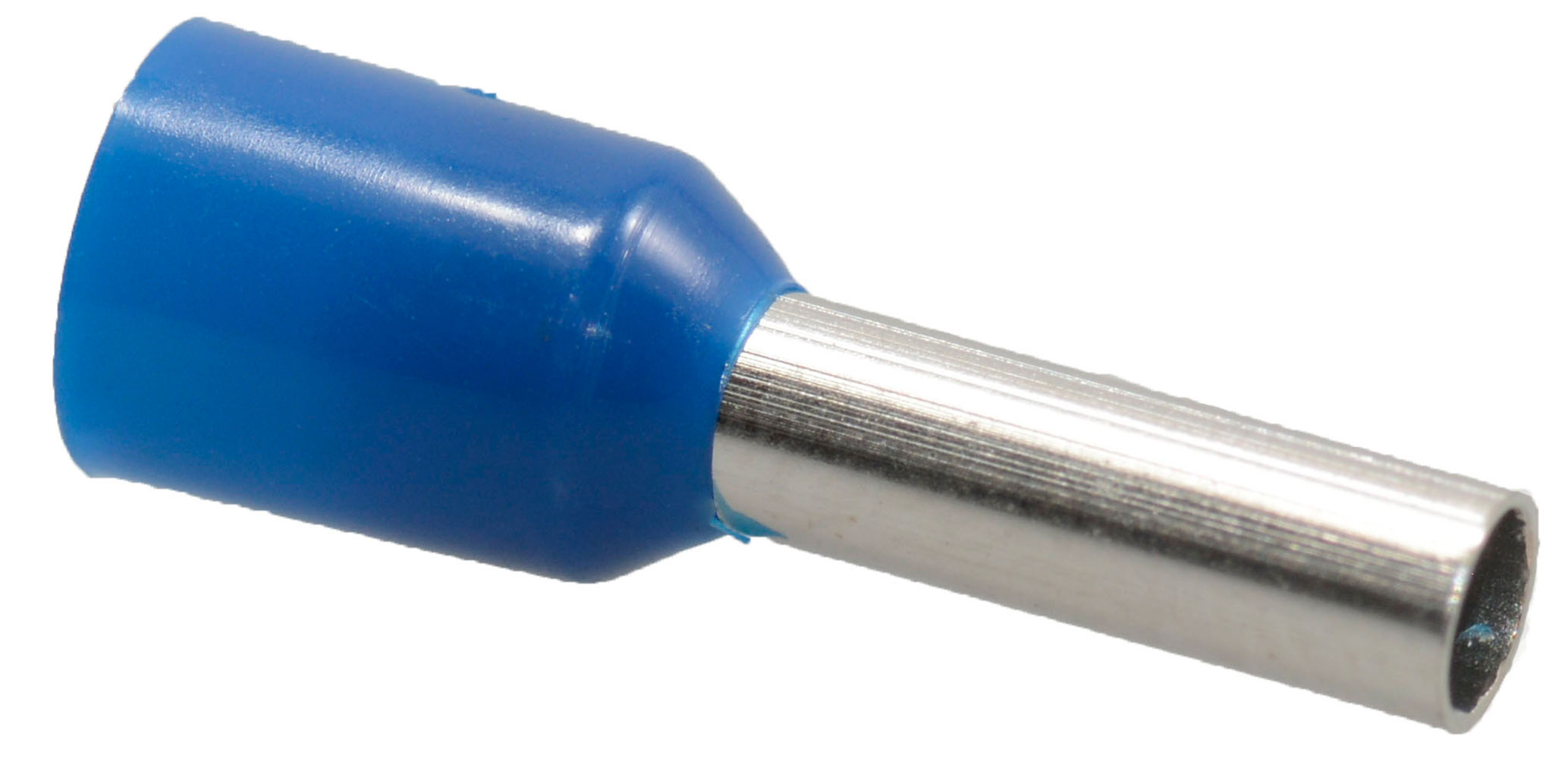 WIRE FERRULE,TERMINAL,14GA 2.5mm2 ,15.2Lx8mm PIN,BLUE,
