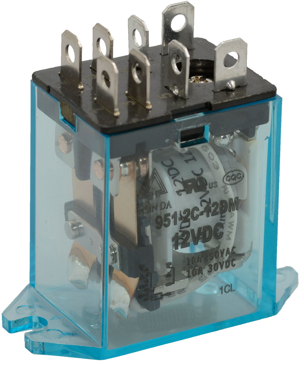 General Purpose Relay DPDT (2 Form C) 12VDC Coil 10A Chassis Mount