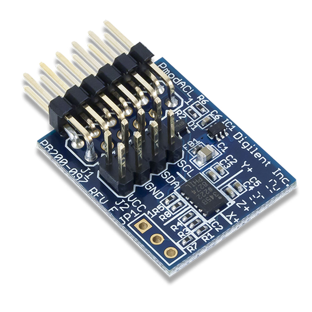 Pmod ACL: 3-axis Accelerometer Module 2g-16g