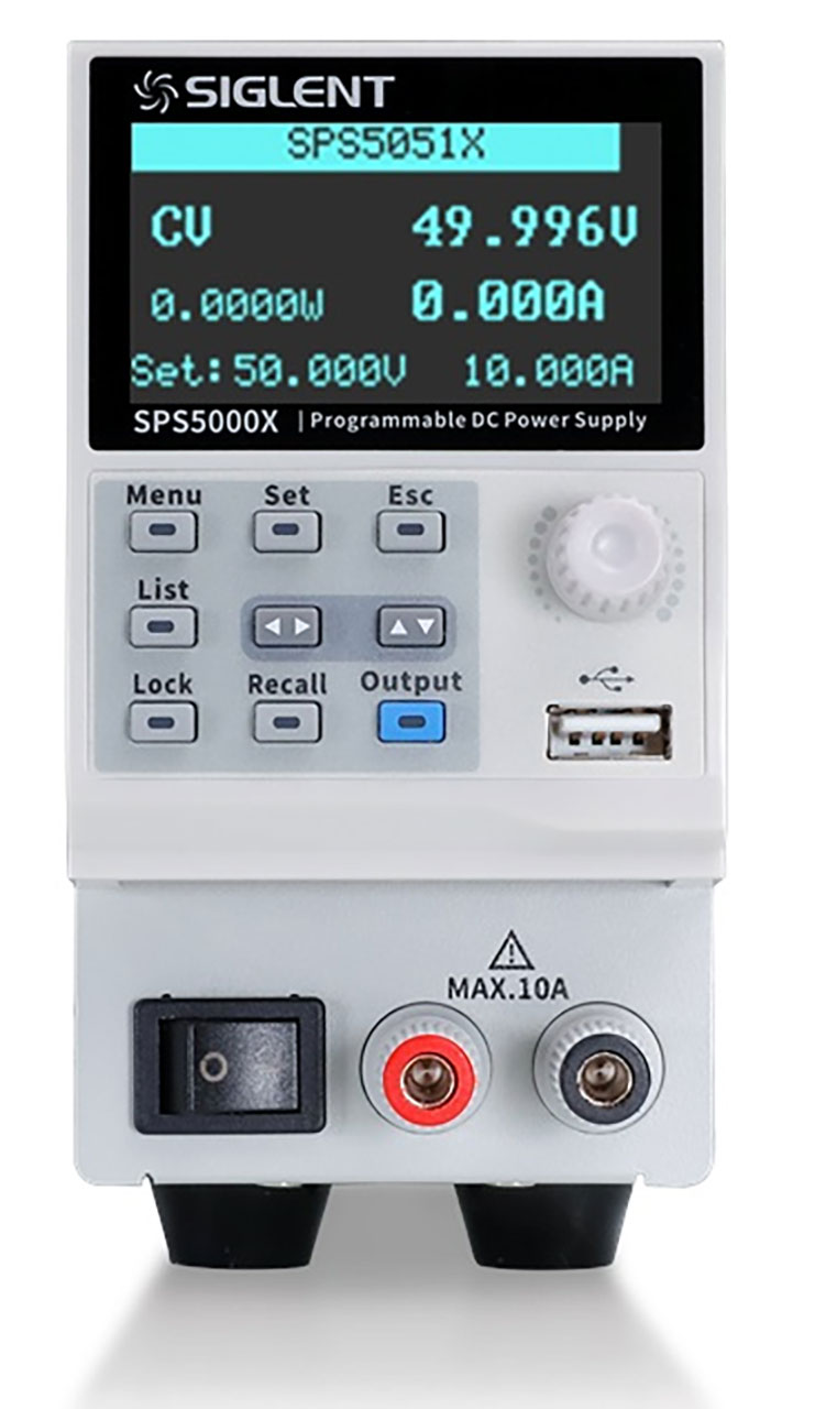 1CH Programmable Switching DC Benchtop Power Supply 50V 10A 180W