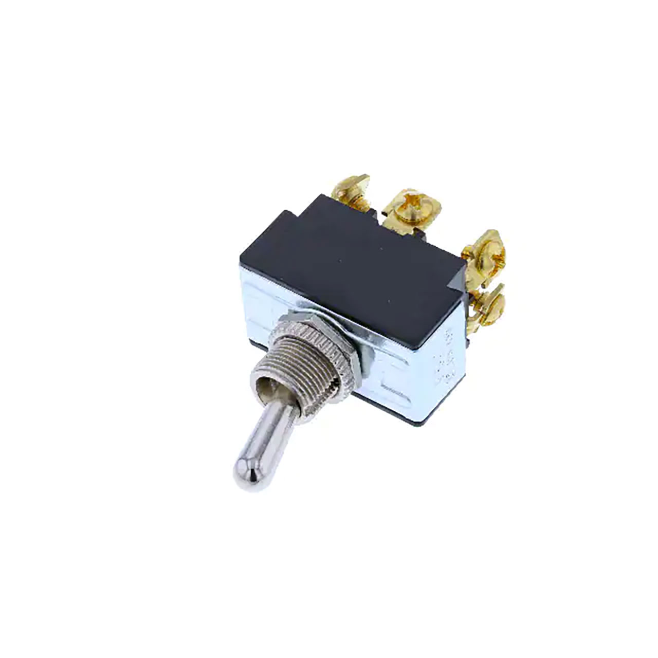 Toggle Switch DPDT MOM-OFF-MOM 21A 14VDC 15/32-32 Bushing with Screw Terminals