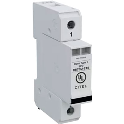 120VAC Single Mode DIN Rail Surge Protection Device Multi-MOV 210V MCOV 75kA IMAX