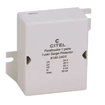 Enclosed 24V Dataline Surge Protection Device for Leased Line 4-20mA Hybrid GDT+Diode Single Line 20kA IMAX