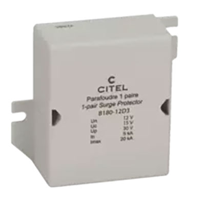 Enclosed 12V Dataline Surge Protection Device for RS232 Hybrid GDT+Diode Single Line 20kA IMAX