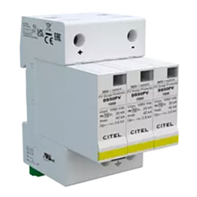 1000 VDC PV DIN Rail Surge Protection Device 40kA Surge