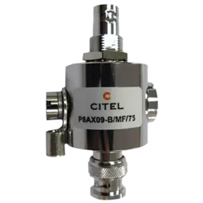 Outdoor 2 GHz BNC M-F In-Line Surge Protection Device 24V MCOV 20kA Surge