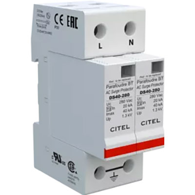 240VAC 1-Phase DIN Rail Surge Protection Device 275V MCOV 40kA IMAX