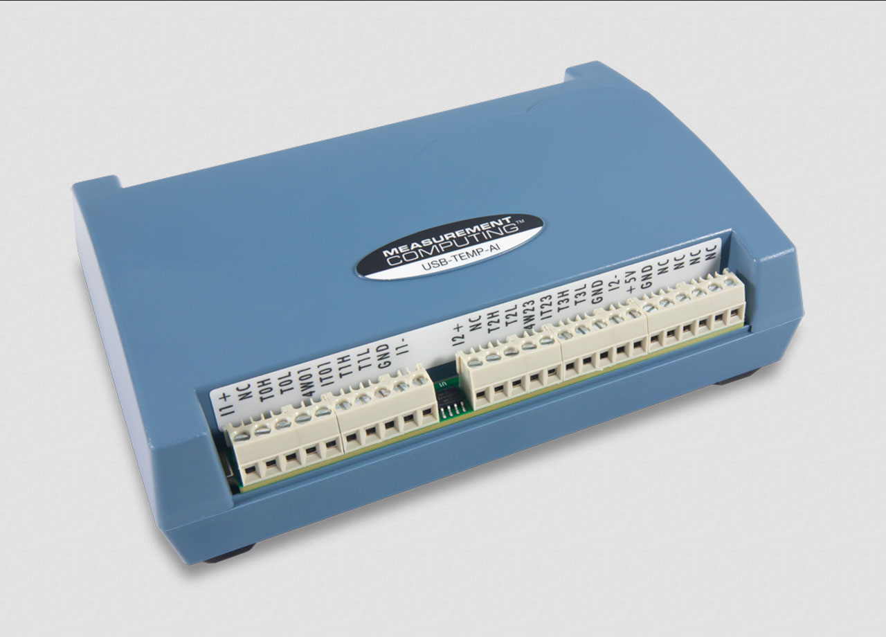 MCC USB-TEMP-AI: Temperature and Voltage Measurement USB DAQ Device