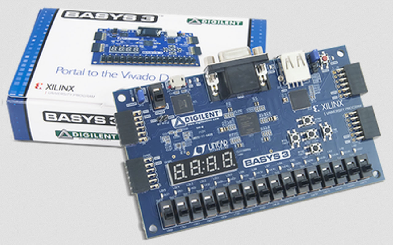 Basys 3 Artix-7 FPGA Trainer Board with USB Cable: Recommended for Introductory Users