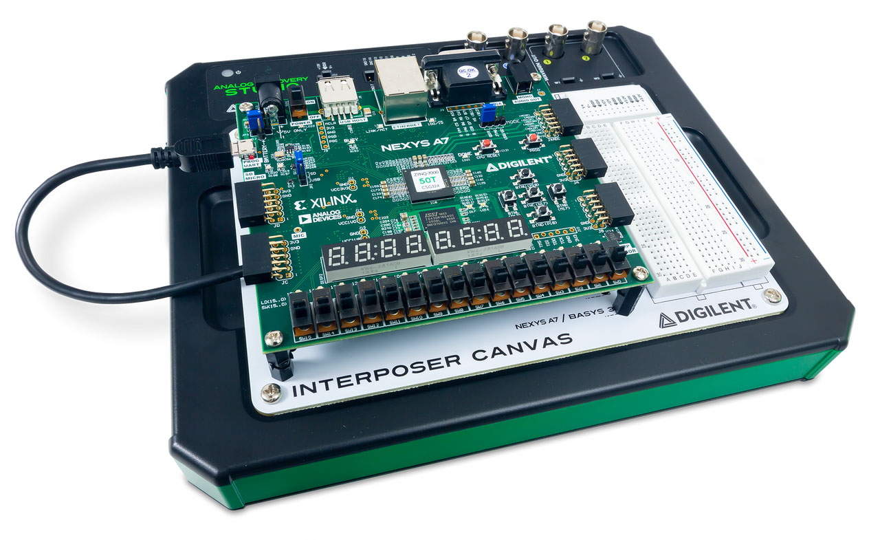 Interposer Canvas for Analog Discovery Studio