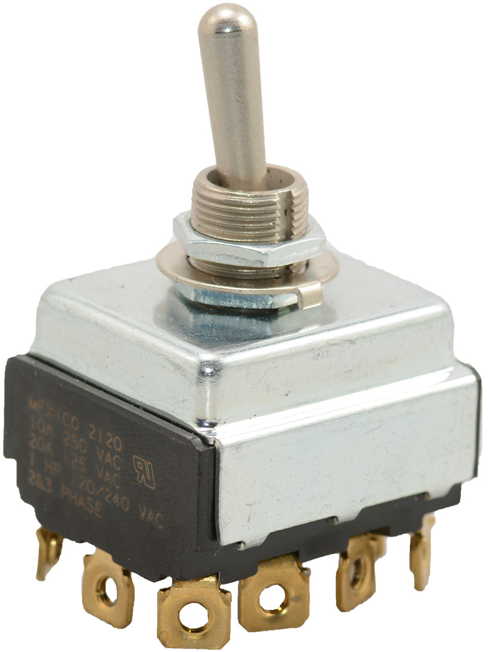 Toggle Switch DPDT ON-ON 20A 125VAC 10A 250VAC Screw Lugs