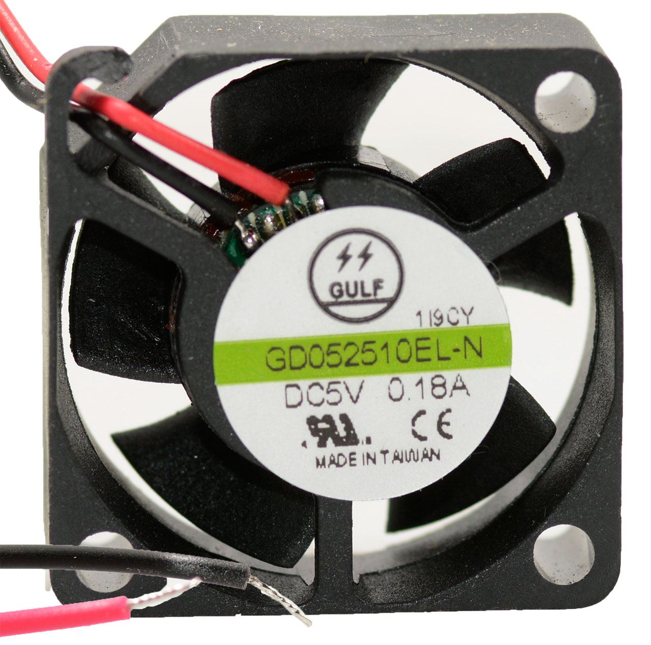 25x25x10mm Tubeaxial Fan Vapo-Bearing 3.3 CFM 5 VDC Wire Leads