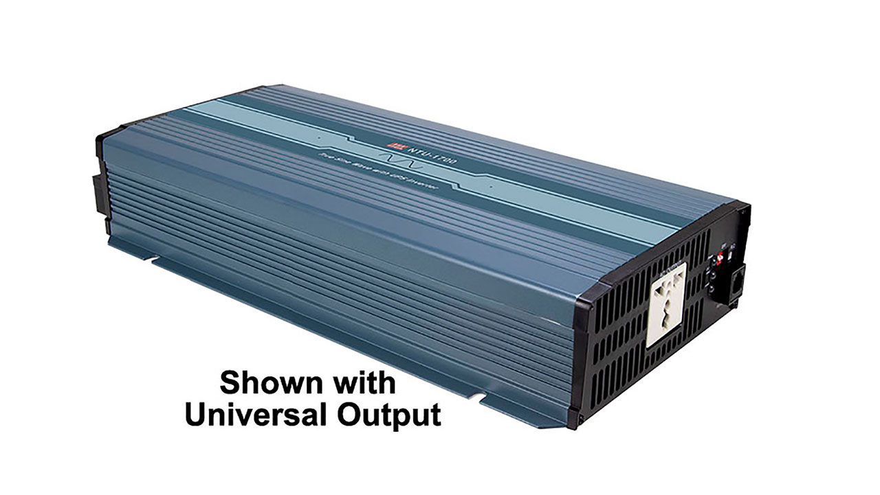 230VAC Output 1700W True Sine Wave 12VDC 170A Input DC-AC Power Inverter with Built-in UPS Function Europe Receptacle