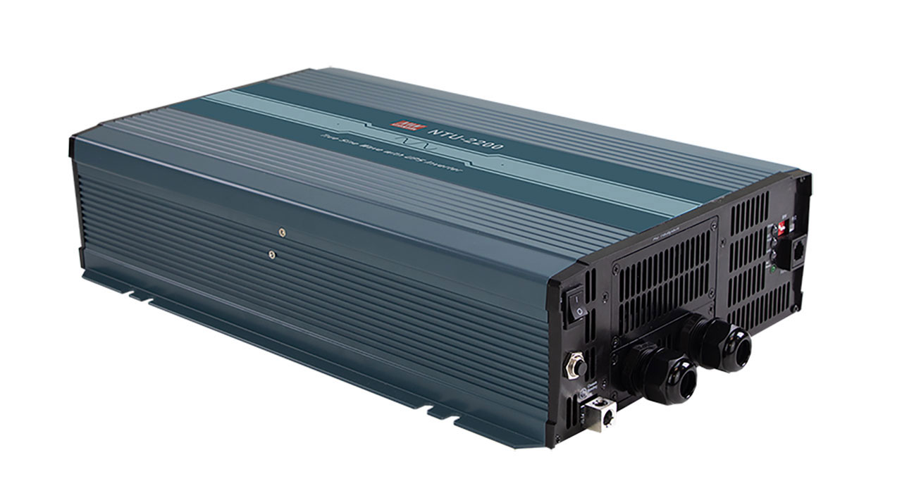 230VAC Output 2200W True Sine Wave 24VDC 120A Input DC-AC Power Inverter with Built-in UPS Function Europe Receptacle
