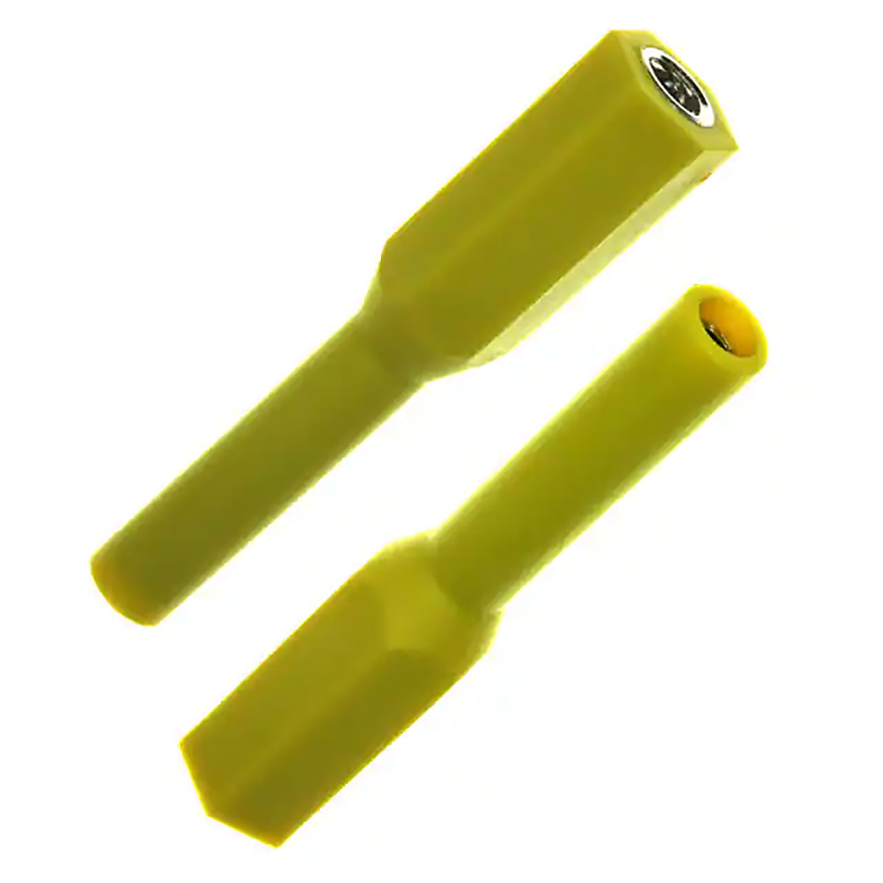 Terminal Adapter Female Threaded Terminal Jack 10-32 to Banana Jack Yellow