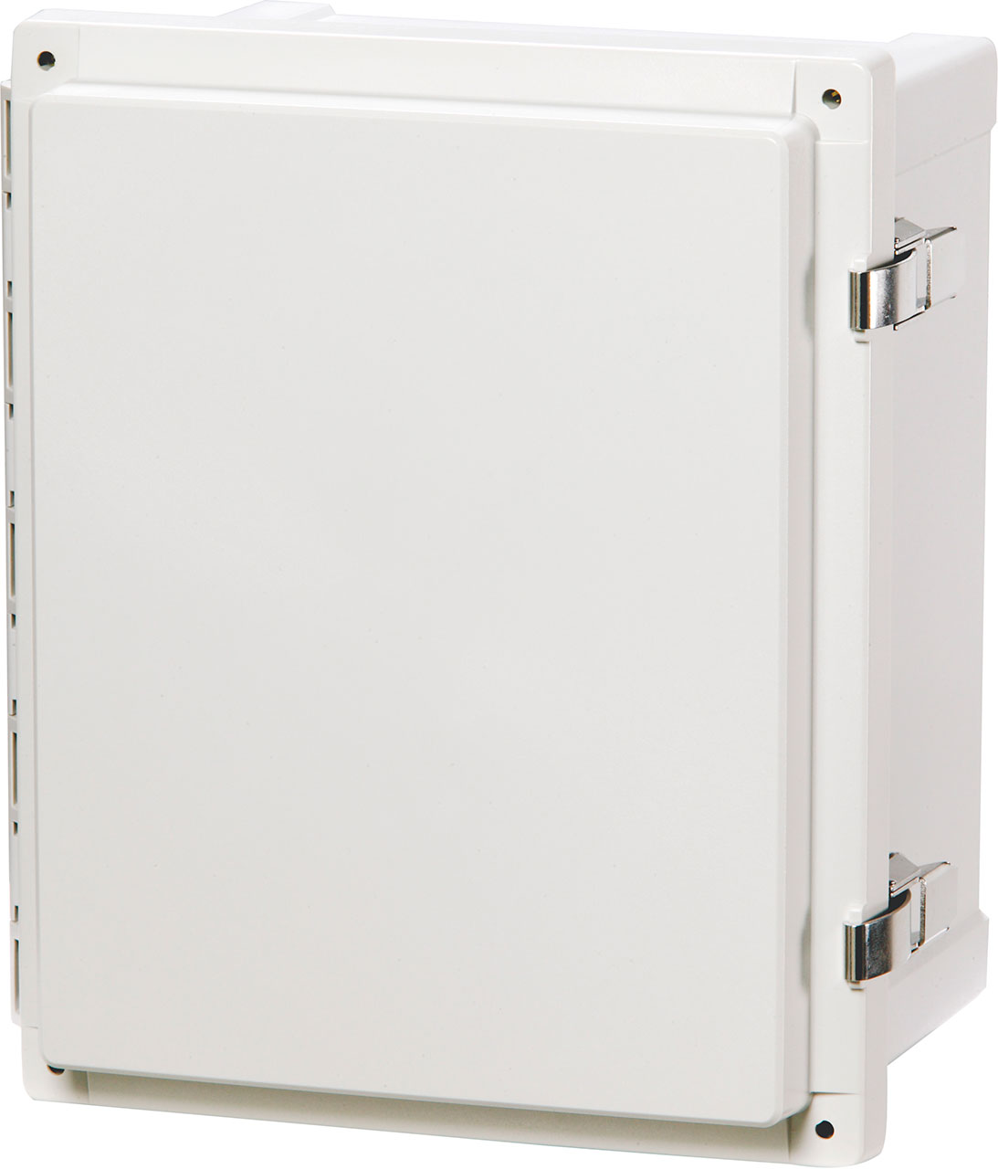 Polycarbonate Enclosure 8" Wide x 4" Deep x 10" High Hinged Cover Stainless Steel Lockable Latch