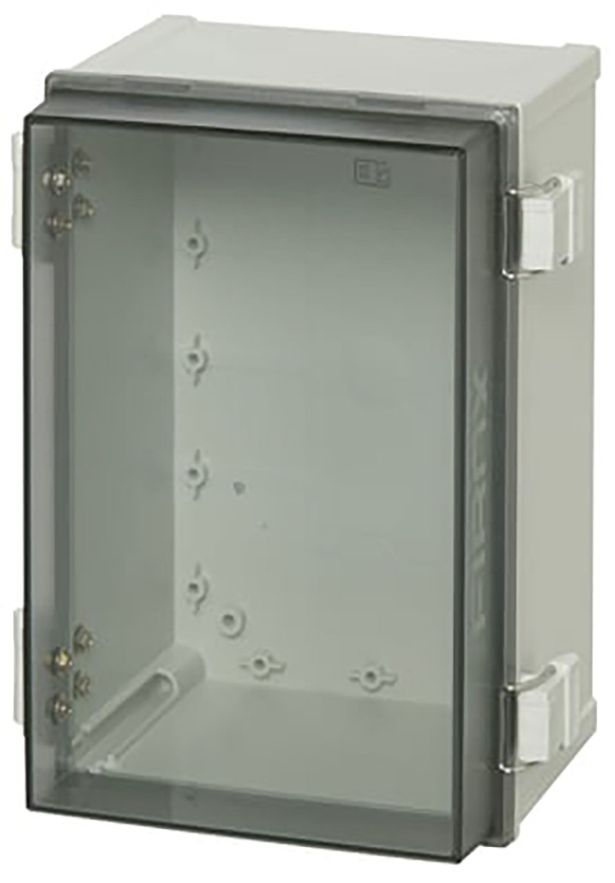 CAB Series Polycarbonate Enclosure 11.8x7.87x7.08" Lockable Latch Clear Cover