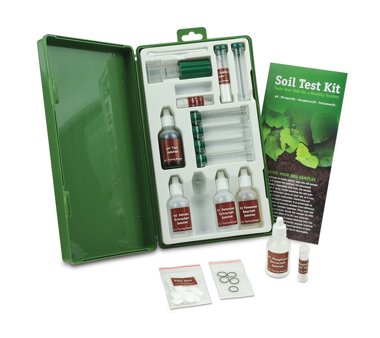 SOIL TEST KIT,CONTAINS 80 TESTS FOR pH-N-P-K,(SPECIAL ORDER)