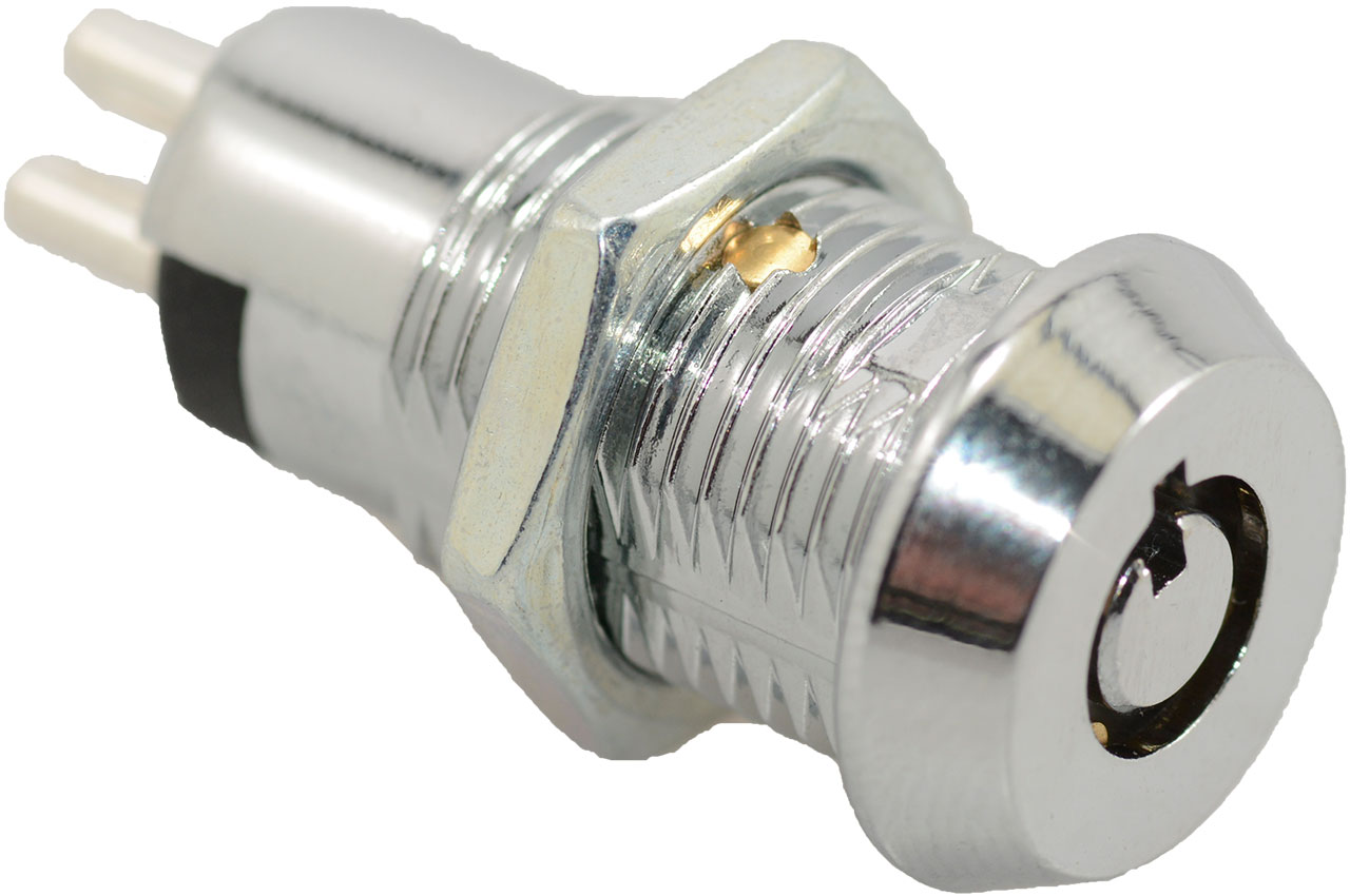 Keylock Switch 2 Position SPDT 1A 125VAC ON-ON Panel Mount