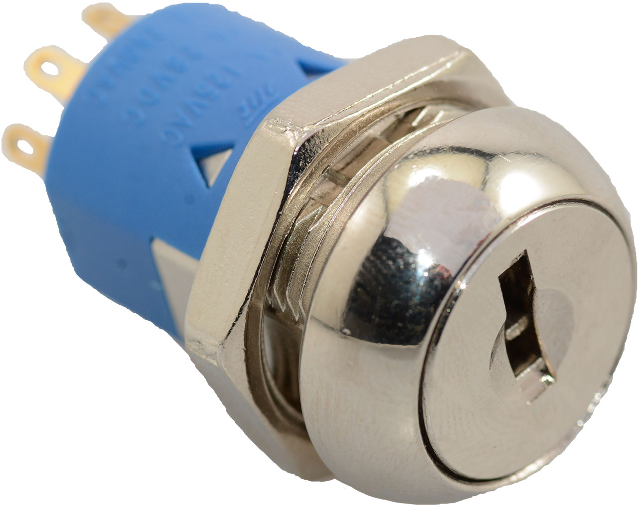 Keylock Switch 2 Position DPDT 4A 125VAC ON-ON Panel Mount