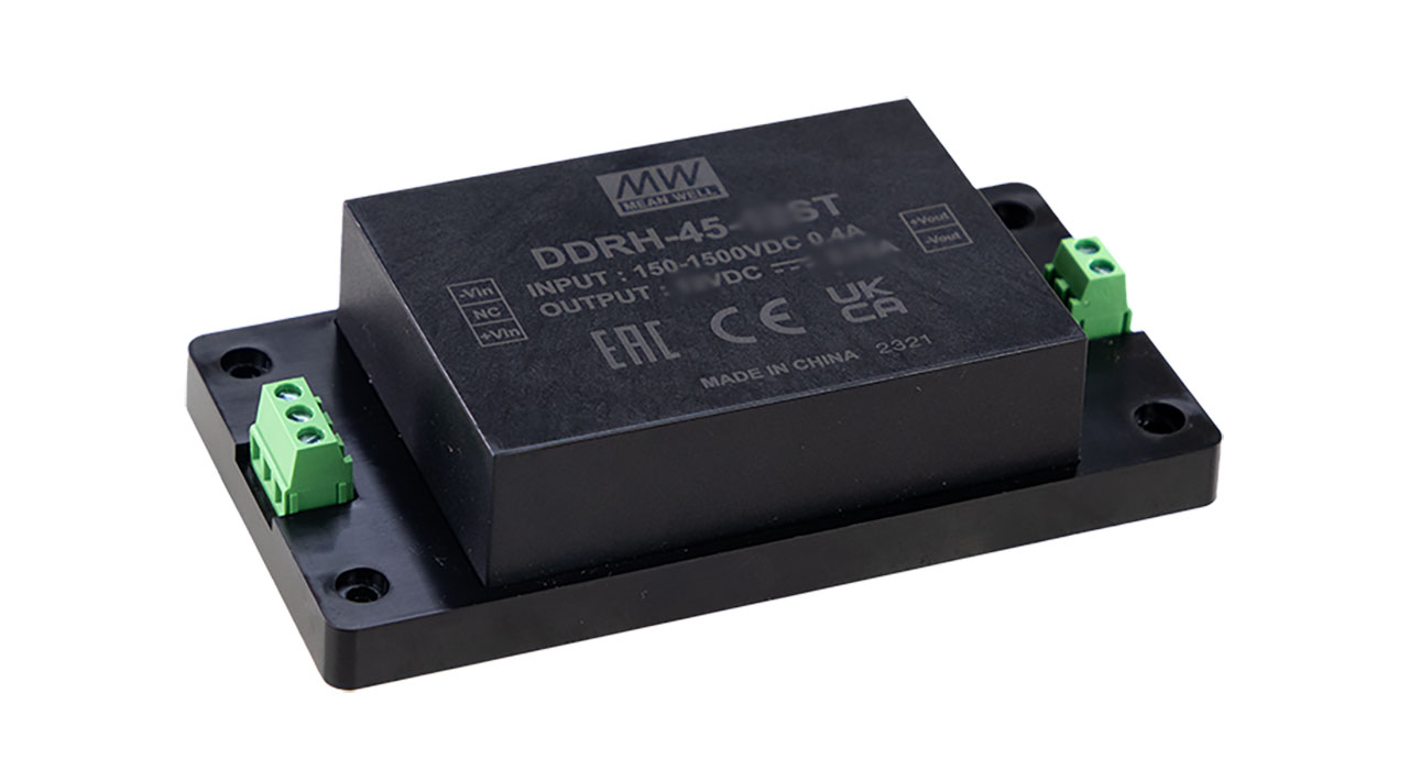 45W 48V 938mA High-Reliability DC-DC Converter Ultra-Wide Input 150-1500V Screw Terminals
