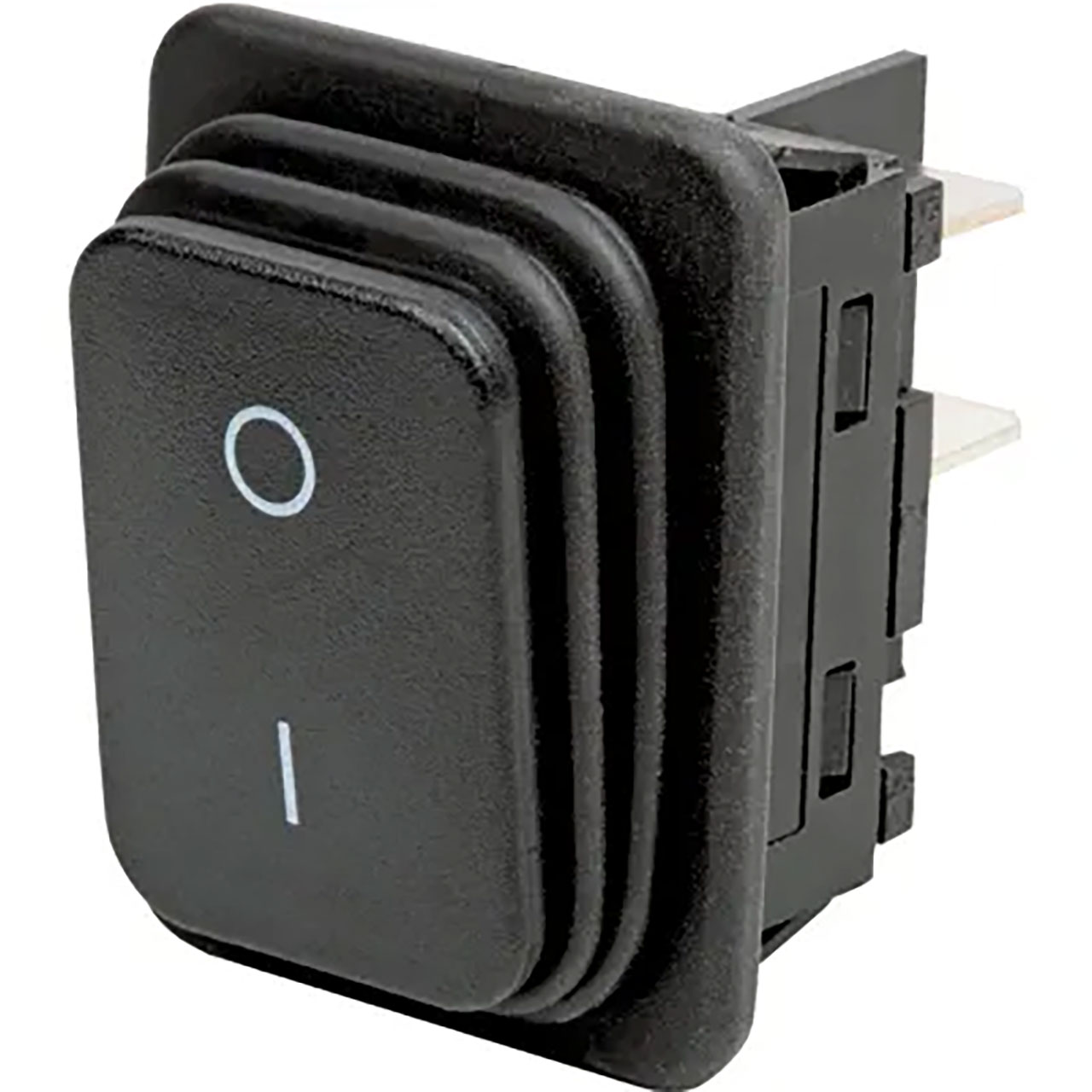 Rocker Switch DPST ON-OFF 16A 250V I/O Legend Quick Connect