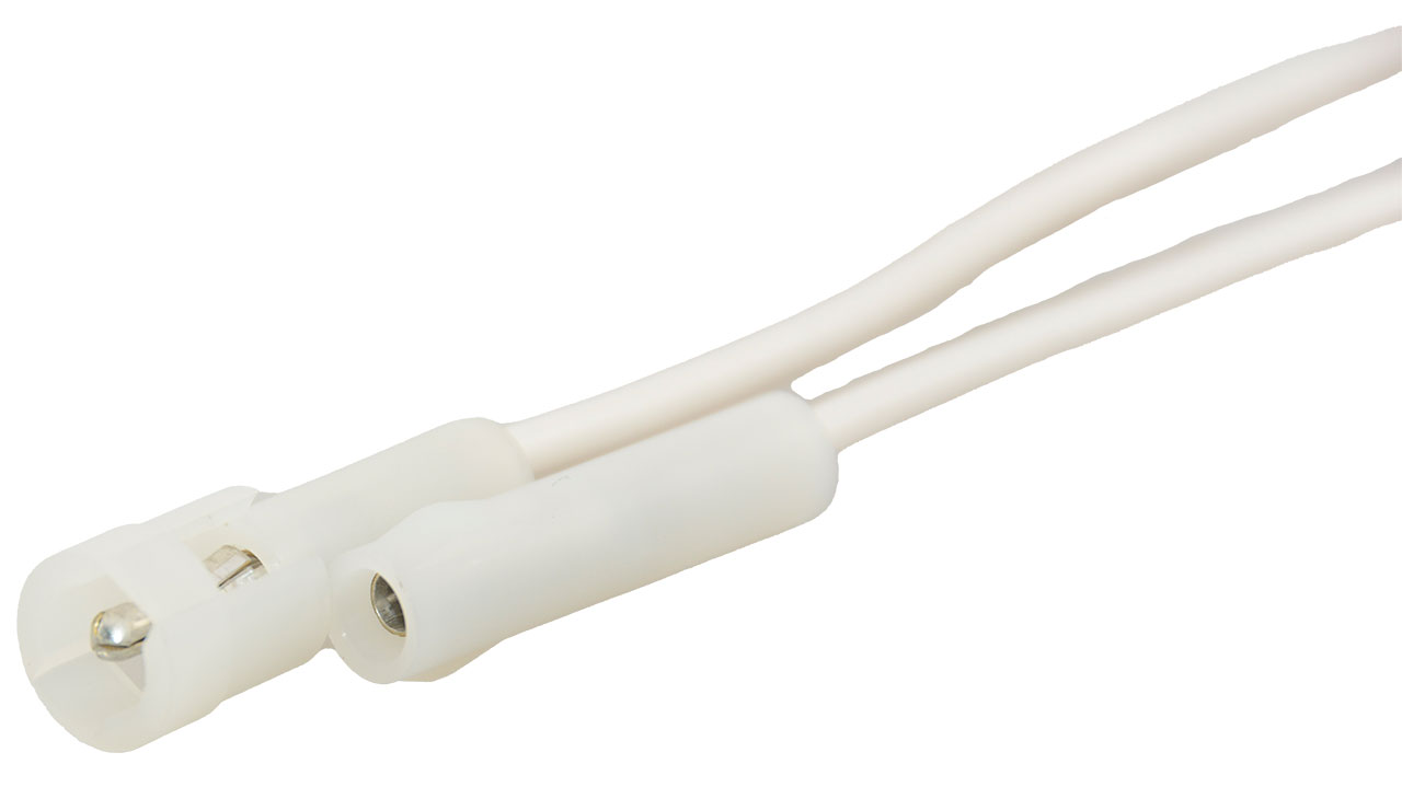 Pre-Assembled Connector Set .093 Molex 1 Circuit 250 Volt 10A 18 AWG UL1015 Wire 6"