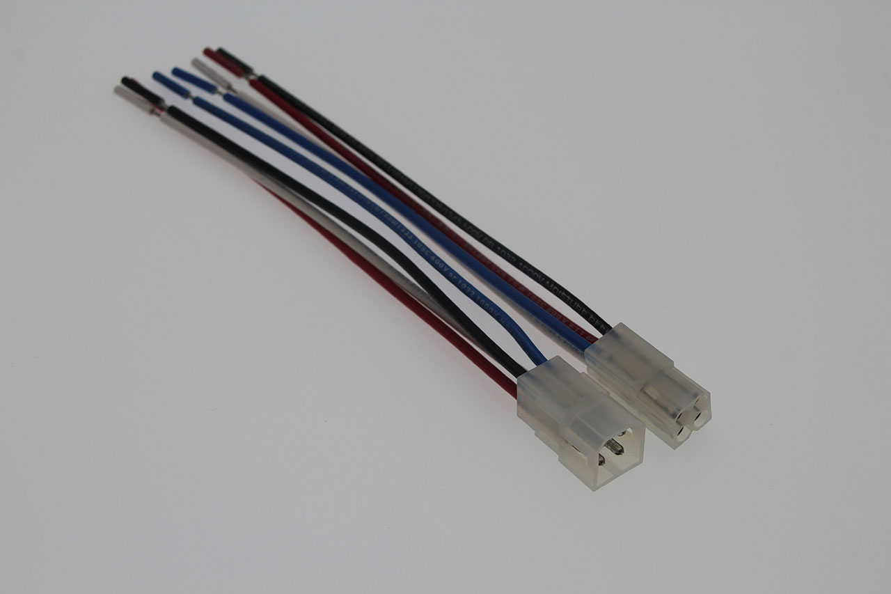 Pre-Assembled Connector Set .093 Molex 4 Circuit 250 Volt 7A 18 AWG UL1015 Wire 6"