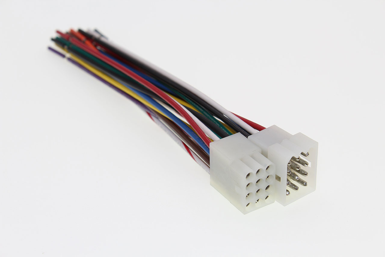 Pre-Assembled Connector Set .093 Molex 12 Circuit 250 Volt 7A 18 AWG UL1015 Wire 6"
